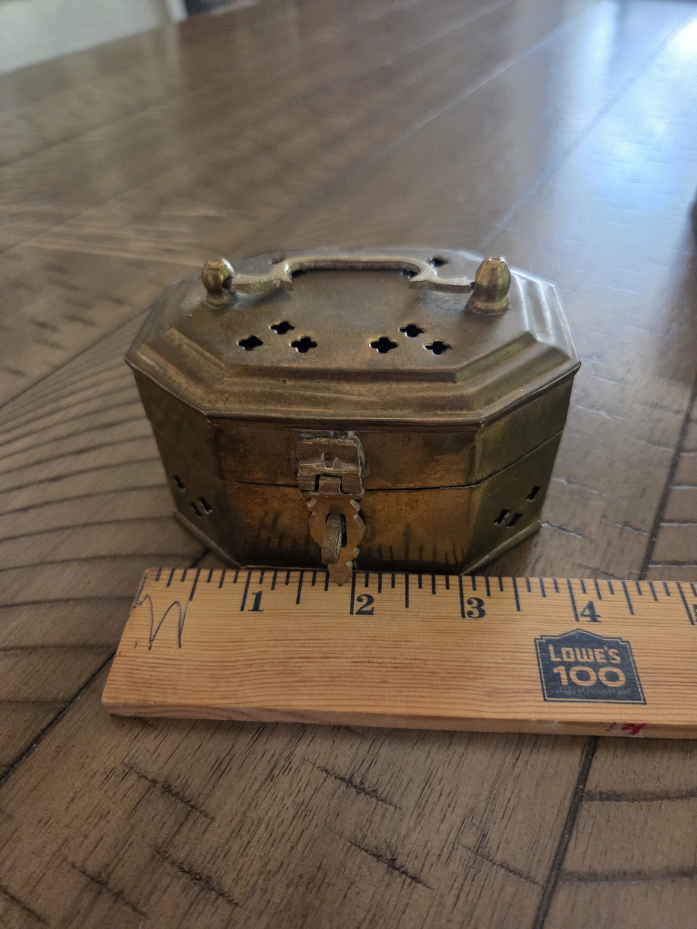 Vintage Brass Decorative Trinket Boxes and Shaker - Brass Finish - Picture 3 of 4